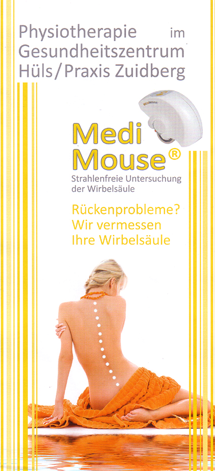 Flyer Medi Mouse - Michael Zuidberg Physiotherapie GmbH in 47839 Krefeld