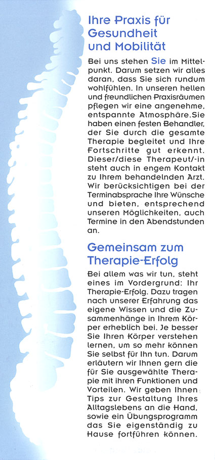 Patienteninformation - Michael Zuidberg Physiotherapie GmbH in 47839 Krefeld